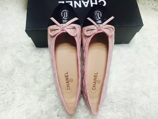 CHANEL Shallow mouth flat shoes Women--121